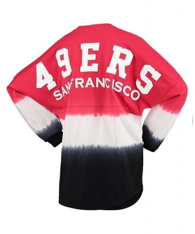 Women's Branded Scarlet Black San Francisco 49ers Ombre Long Sleeve T-shirt Scarlet, Black $42.50 Tops