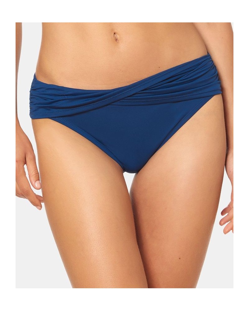 Bleu Rod Beattie Sarong Hipster Bikini Bottoms Navy $25.20 Swimsuits