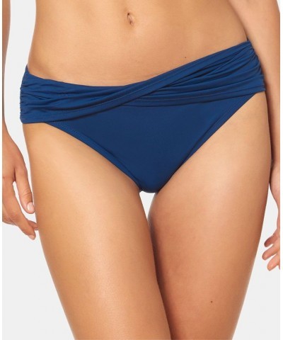 Bleu Rod Beattie Sarong Hipster Bikini Bottoms Navy $25.20 Swimsuits