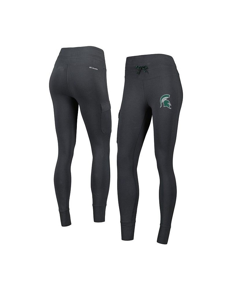 Women's Charcoal Michigan State Spartans Omni-Wick Trek Leggings Charcoal $24.00 Pants