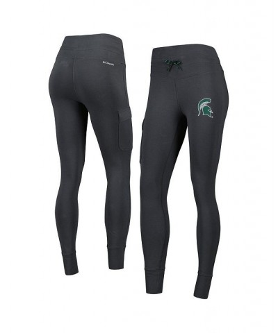 Women's Charcoal Michigan State Spartans Omni-Wick Trek Leggings Charcoal $24.00 Pants