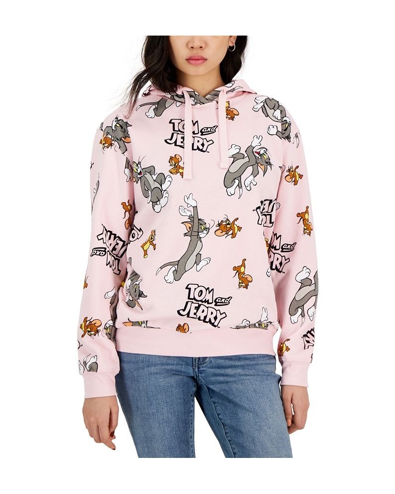 Juniors' Tom and Jerry Graphic Hoodie Pink $12.90 Tops