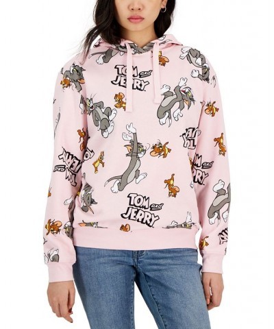 Juniors' Tom and Jerry Graphic Hoodie Pink $12.90 Tops