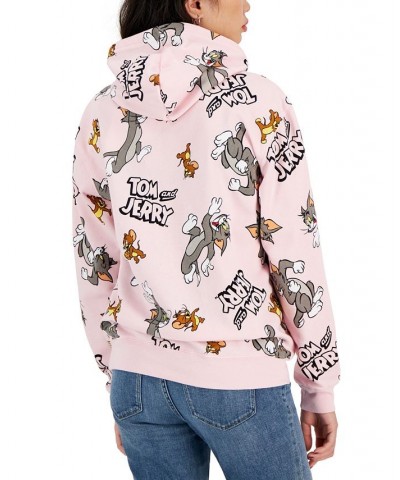 Juniors' Tom and Jerry Graphic Hoodie Pink $12.90 Tops