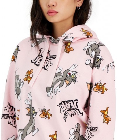 Juniors' Tom and Jerry Graphic Hoodie Pink $12.90 Tops