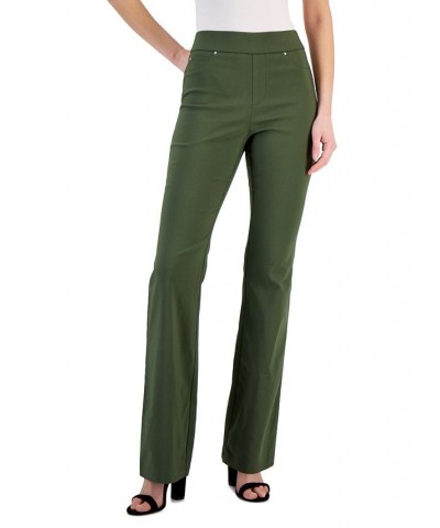 Petite High-Rise Flare Pants Costa Green $24.38 Pants