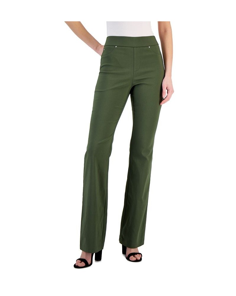 Petite High-Rise Flare Pants Costa Green $24.38 Pants