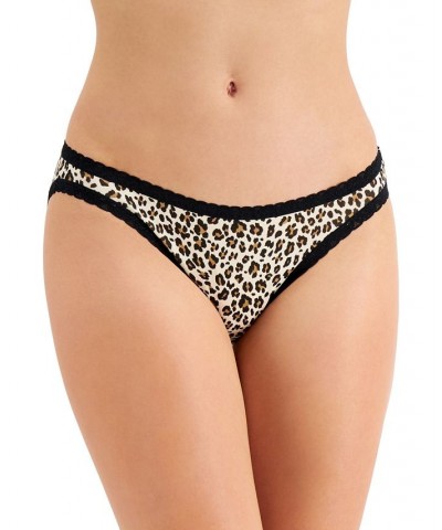 Women’s Lace Trim Bikini Underwear Wild Leo $8.63 Panty