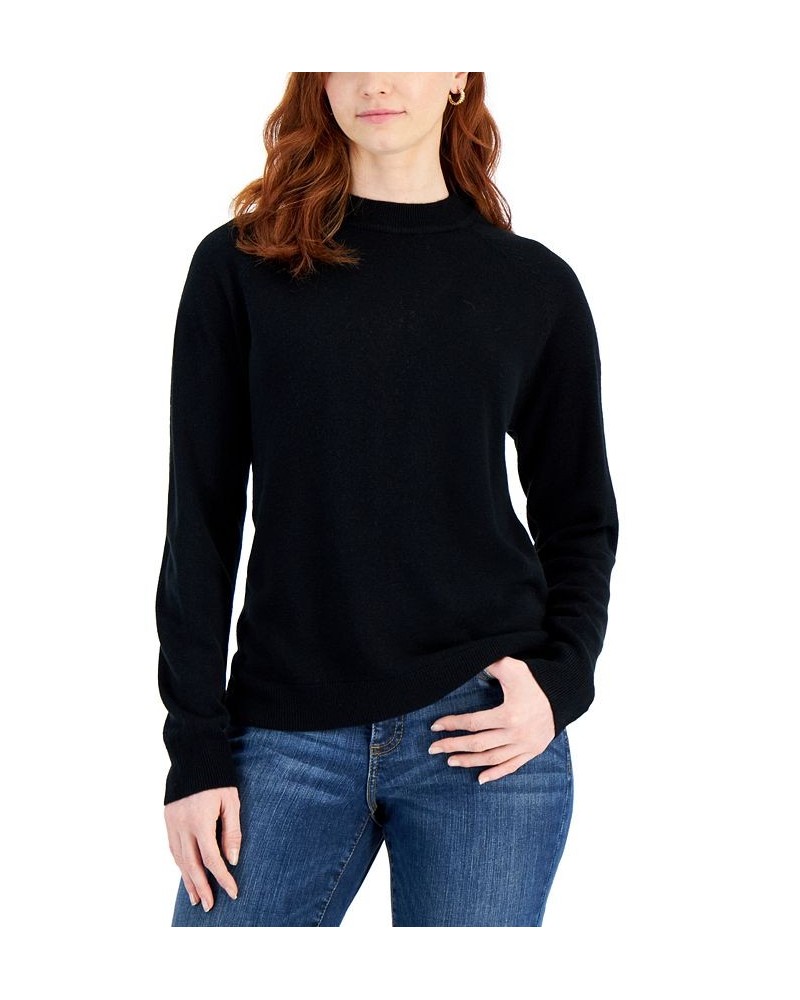 Women's Zip-Back Mock-Neck Sweater Aquifer $10.52 Sweaters