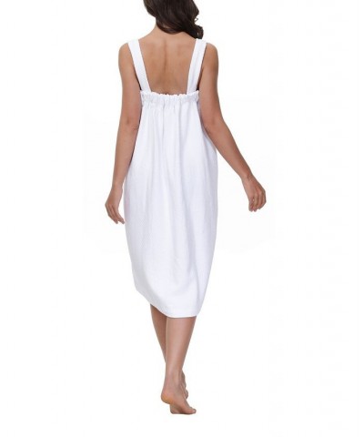 Women's Diamond Waffle Look Wrap White $26.88 Sleepwear