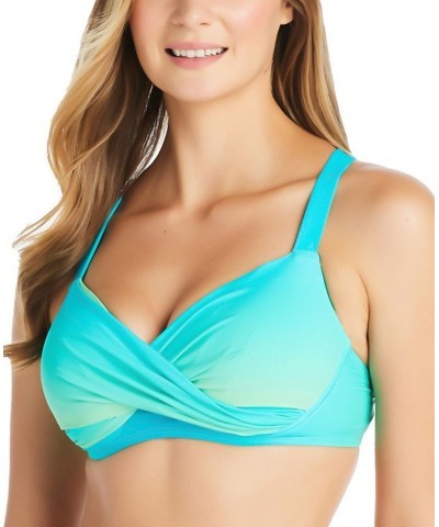 Women's Cool Breeze Underwire Bikini Top & Shirred High-Waist Bikini Bottoms Deep Water $42.42 Swimsuits