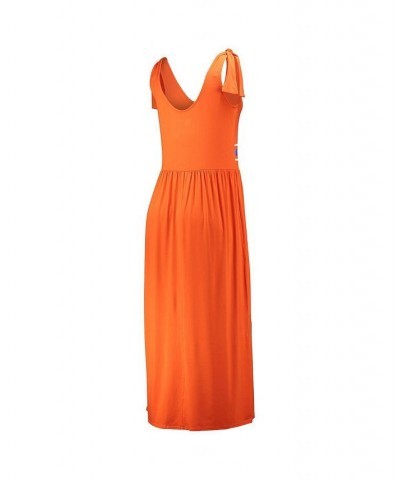 Women's Orange Clemson Tigers Game Over Scoop Neck Maxi Dress Orange $28.59 Dresses