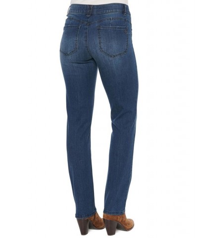 Women's "Ab"Solution Straight Leg Jeans Blue Vintage $47.52 Jeans