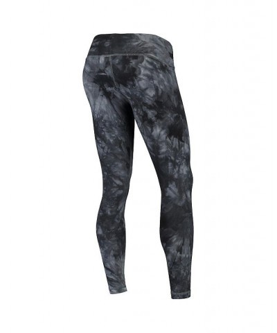 Women's Black Los Angeles Lakers Burst Tie-Dye Leggings Black $25.75 Pants