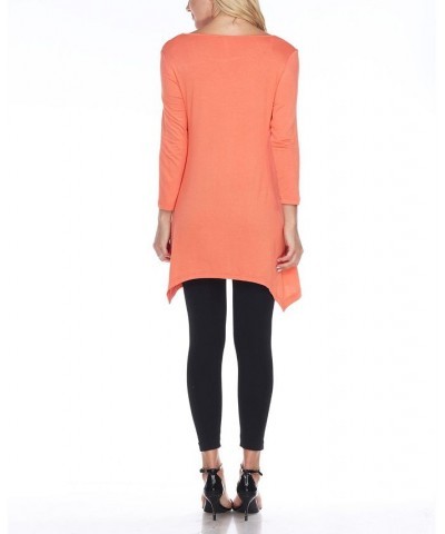 Maternity Kayla Tunic Top Orange $33.48 Tops