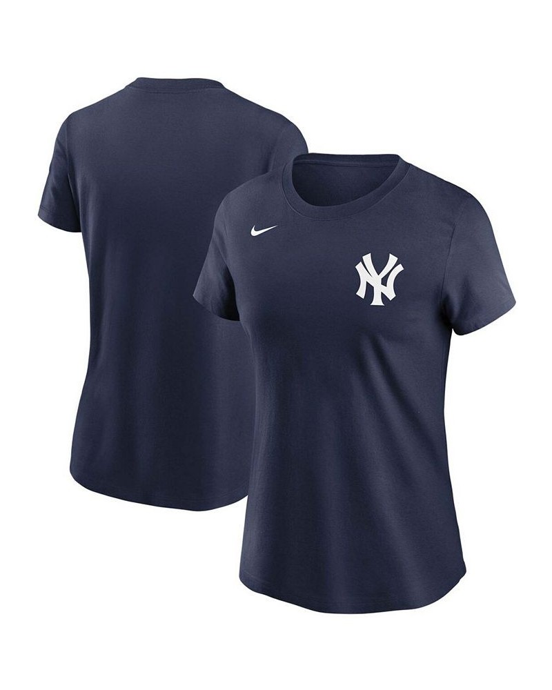 Women's Navy New York Yankees Wordmark T-shirt Navy $18.00 Tops