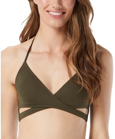 Wrap Bikini Top Green $42.24 Swimsuits