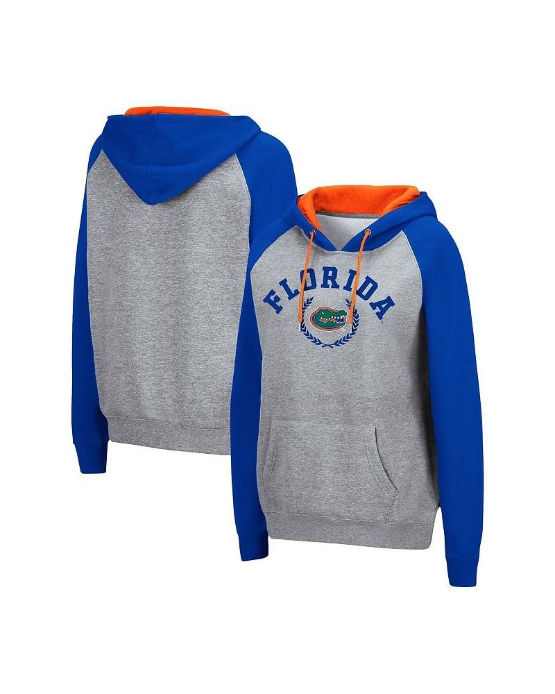 Women's Heathered Gray Florida Gators Contrast Raglan Pullover Hoodie Heathered Gray $22.00 Sweatshirts