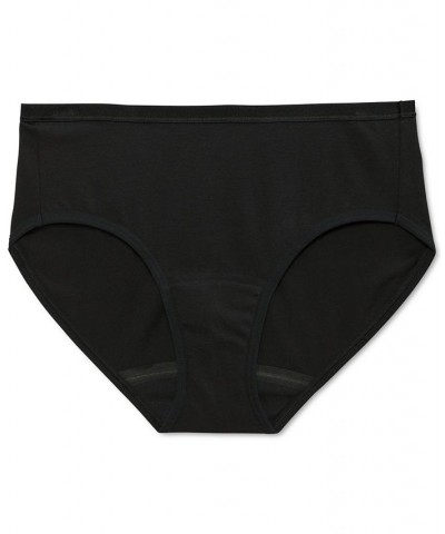 Women's Worry Free Hipster Underwear 2583 Black $11.79 Panty