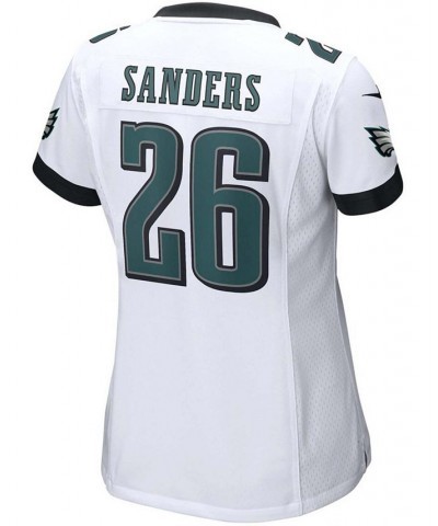 Women's Miles Sanders White Philadelphia Eagles Game Jersey White $60.20 Jersey