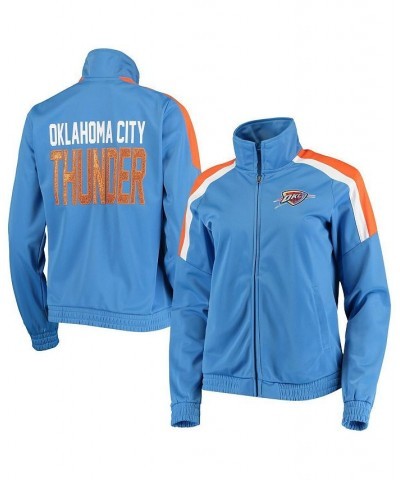 Women's Blue Oklahoma City Thunder Jump Shot Full-Zip Track Jacket Blue $32.43 Jackets