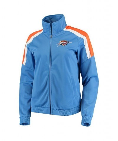 Women's Blue Oklahoma City Thunder Jump Shot Full-Zip Track Jacket Blue $32.43 Jackets