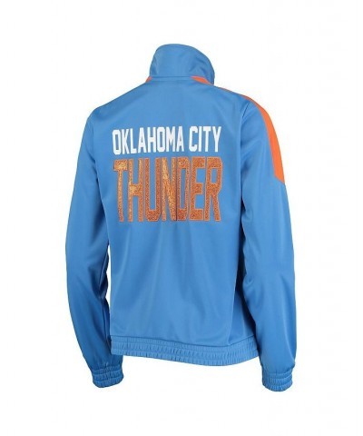 Women's Blue Oklahoma City Thunder Jump Shot Full-Zip Track Jacket Blue $32.43 Jackets