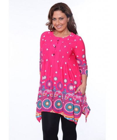 Plus Lucy Top/Tunic Pink $27.28 Tops