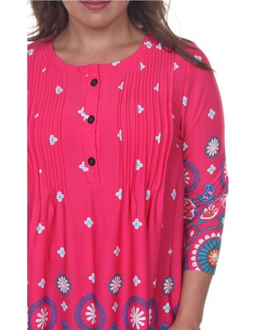 Plus Lucy Top/Tunic Pink $27.28 Tops