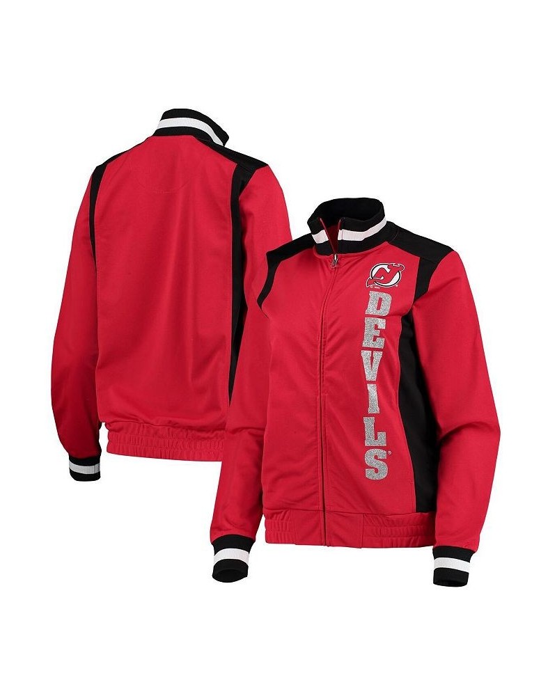 Women's Red New Jersey Devils On Deck Jacket $27.83 Jackets