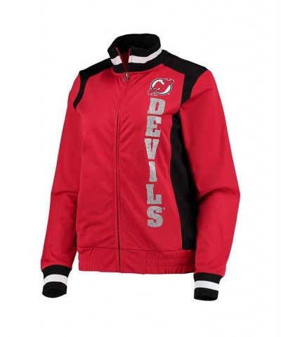 Women's Red New Jersey Devils On Deck Jacket $27.83 Jackets