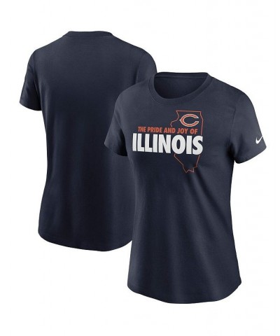 Women's Navy Chicago Bears Hometown Collection T-shirt Navy $20.79 Tops