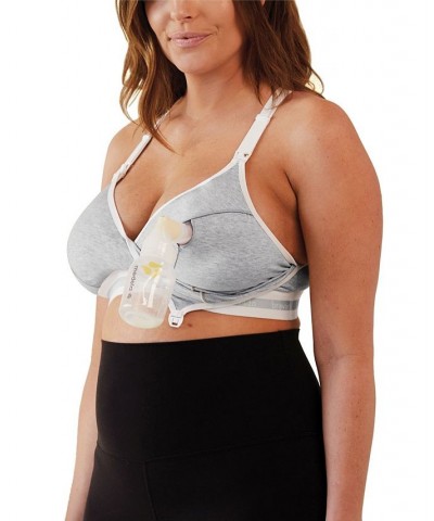 Women's Original Pumping Full Cup Nursing Bra Gray $27.93 Bras