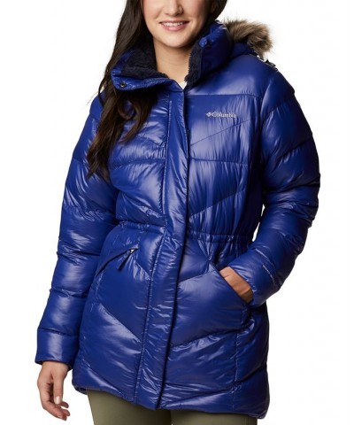 Women's Peak to Park™ II Faux-Fur-Trim Hooded Coat Blue $52.54 Coats