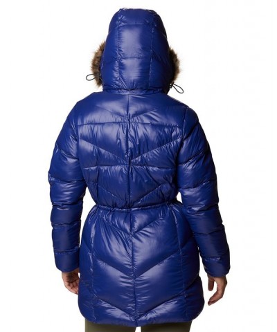 Women's Peak to Park™ II Faux-Fur-Trim Hooded Coat Blue $52.54 Coats