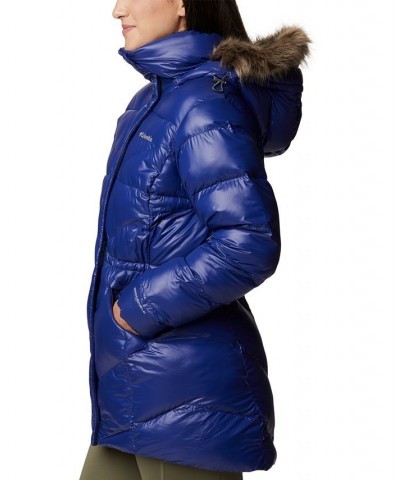 Women's Peak to Park™ II Faux-Fur-Trim Hooded Coat Blue $52.54 Coats