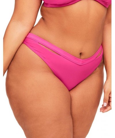 Demi Women's Plus-Size Swimwear Bikini Bottom Dark pink 2 $11.23 Swimsuits