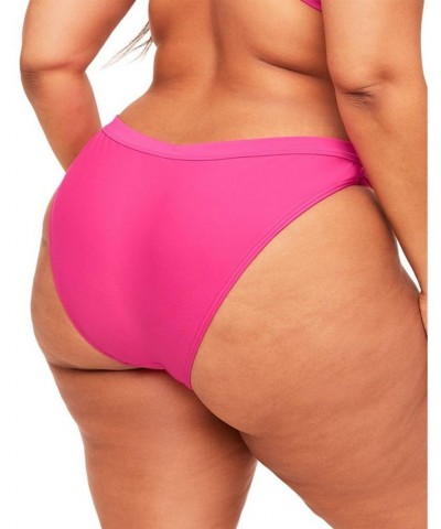 Demi Women's Plus-Size Swimwear Bikini Bottom Dark pink 2 $11.23 Swimsuits