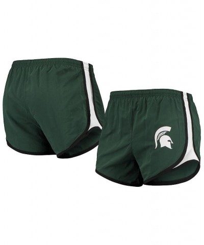 Women's Green and White Michigan State Spartans Elite Shorts Green, White $17.20 Shorts