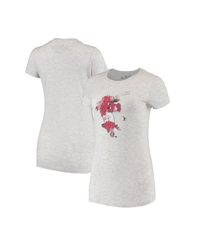 Women's Gray Arkansas Razorbacks Tri-Blend T-shirt Gray $22.25 Tops