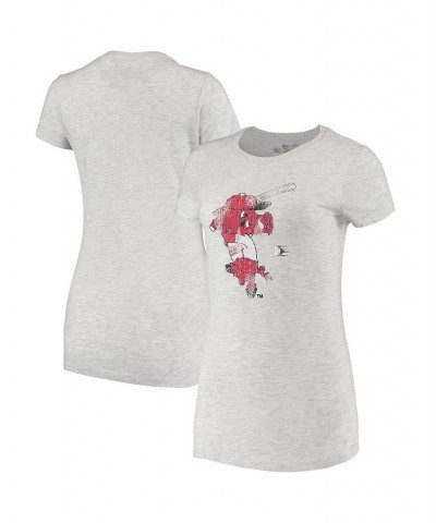 Women's Gray Arkansas Razorbacks Tri-Blend T-shirt Gray $22.25 Tops