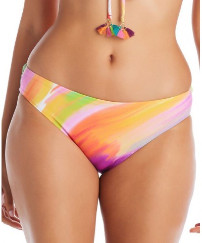 Women's Splash Out Ruched-Back Low-Rise Bikini Bottoms Multi $28.98 Swimsuits