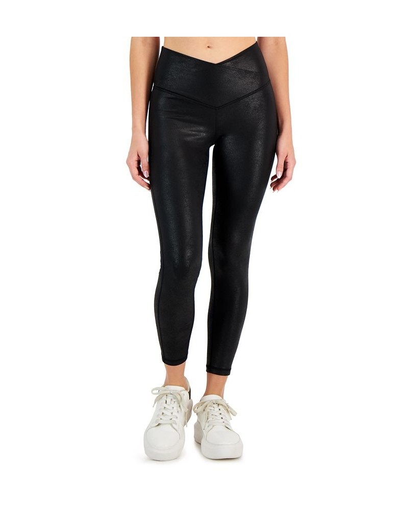 Women's Crackle V-Waistband 7/8 Leggings Crackle $10.78 Pants