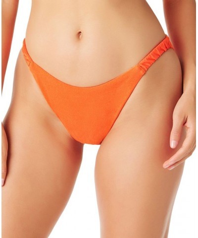 Women's Elastic-Side Hipster Bikini Bottoms Tangerine $35.10 Swimsuits