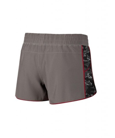 Women's Gray Black Florida State Seminoles Pamela Lined Shorts Gray, Black $19.36 Shorts