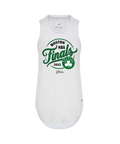 Women's White Boston Celtics 2022 NBA Finals Janie Tri-Blend Tank Top White $25.19 Tops