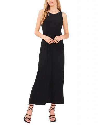 Women's Keyhole Knit Dress Black $32.39 Dresses