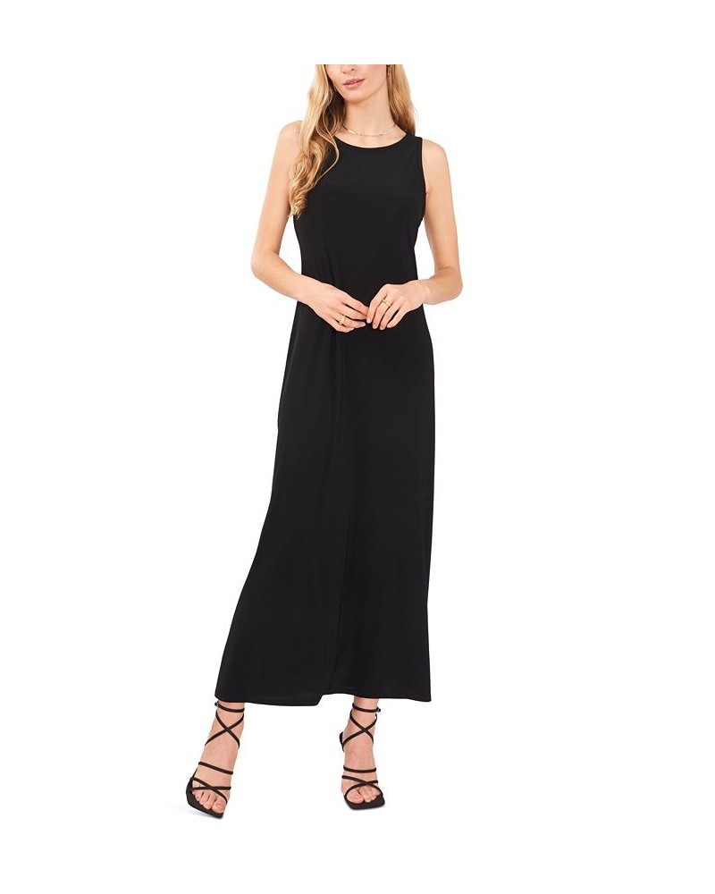 Women's Keyhole Knit Dress Black $32.39 Dresses