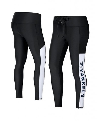 Women's Black New York Yankees Leggings Black $28.70 Pants