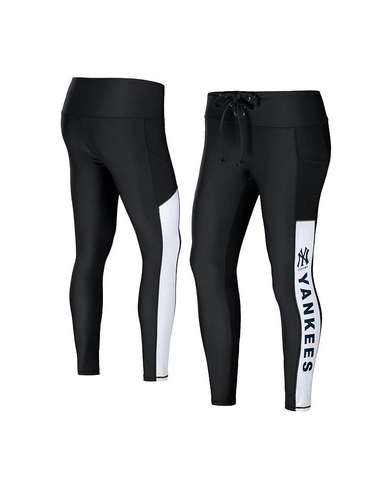 Women's Black New York Yankees Leggings Black $28.70 Pants